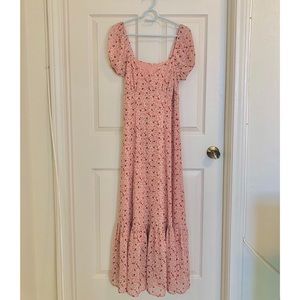 Urban Outfitters Floral Puff Sleeve Maxi Dress